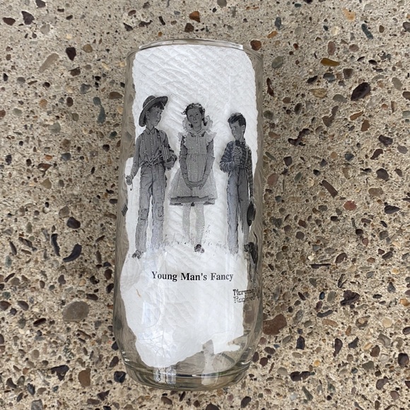 Norman Rockwell Drinking Glasses Set of 4 Vintage - Picture 3 of 8